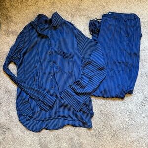 Gap Body silk striped pajama set